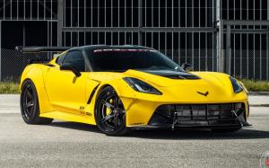 Chevrolet Corvette Z51 by Corvette Racing on Vossen Wheels (S17-03 (3-Piece)) 2019 года